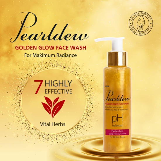 Pearldew Golden Glow Face Wash (100 ml - Pack of 1)