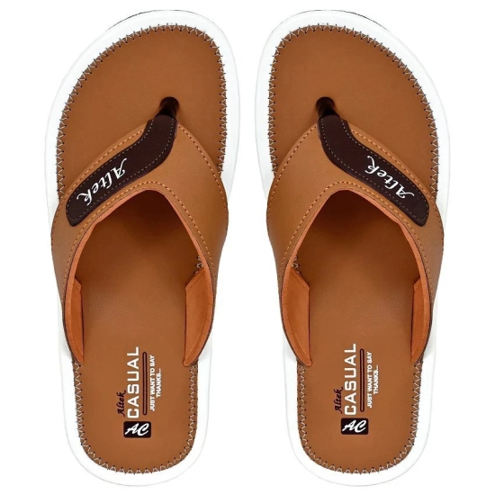 Altek Tan Mens Thong Flip Flop - None