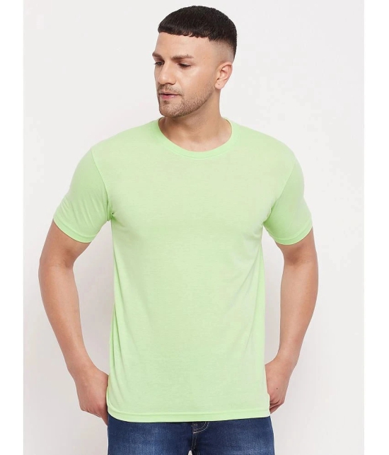 Lycos - Cotton Blend Regular Fit Sea Green Mens T-Shirt ( Pack of 1 ) - None