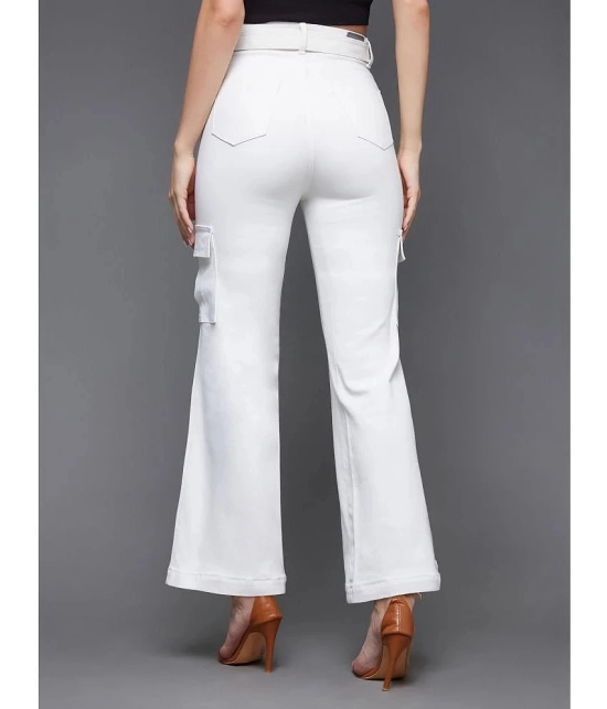 Miss Chase - White Denim Wide Leg Womens Jeans ( Pack of 1 ) - None