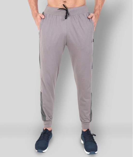 Zeffit - Light Grey Cotton Blend Mens Joggers ( Pack of 1 ) - XL