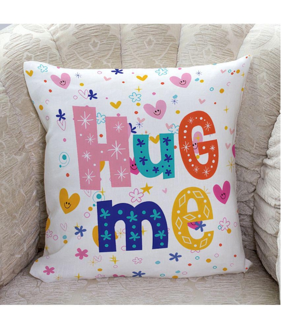 HOMETALES - Multicolor Polyester Gifting Printed Cushion