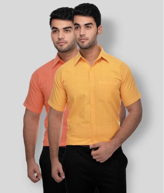 DESHBANDHU DBK - Multicolor Cotton Regular Fit Mens Casual Shirt (Pack of 2 ) - None