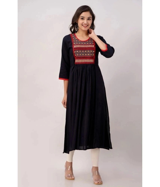 Kapadia - Black Rayon Womens Straight Kurti ( Pack of 1 ) - None