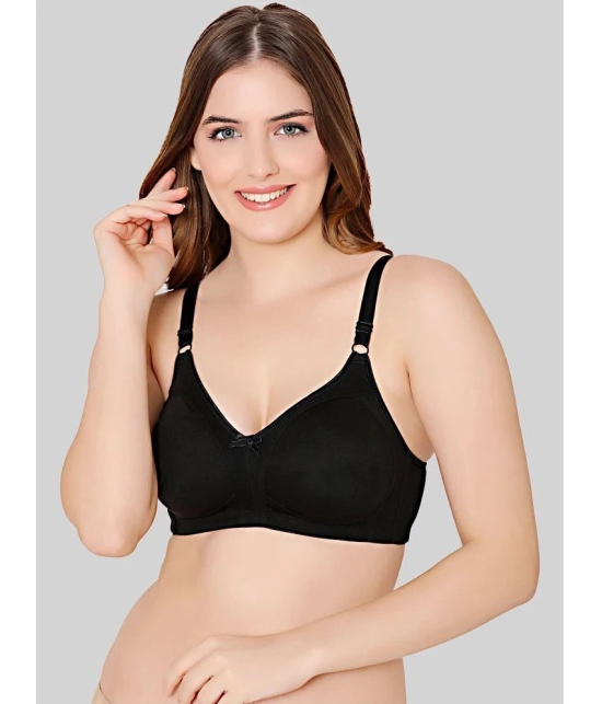 Bodycare Black Cotton Blend Lightly Padded Womens Everyday Bra ( Pack of 1 ) - None