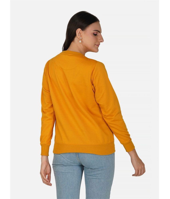 CHOZI Fleece Womens Non Hooded Sweatshirt ( Yellow ) - None