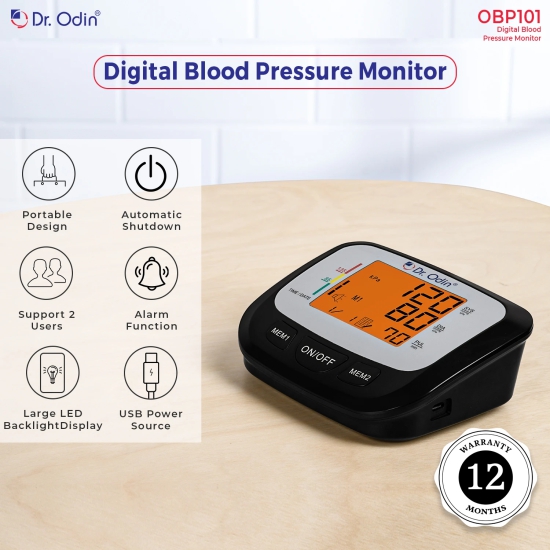 Blood Presure Monitor OBP101 Black