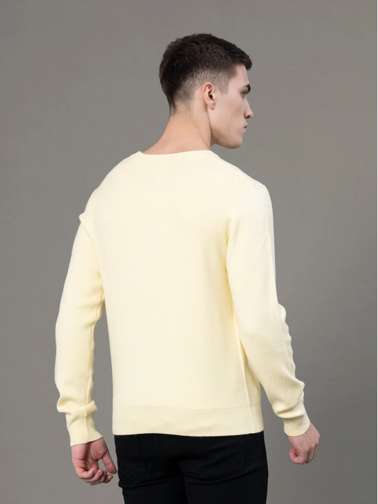 RedTape Round Neck Solid Sweater for Men | Essential Comfort for Every Day