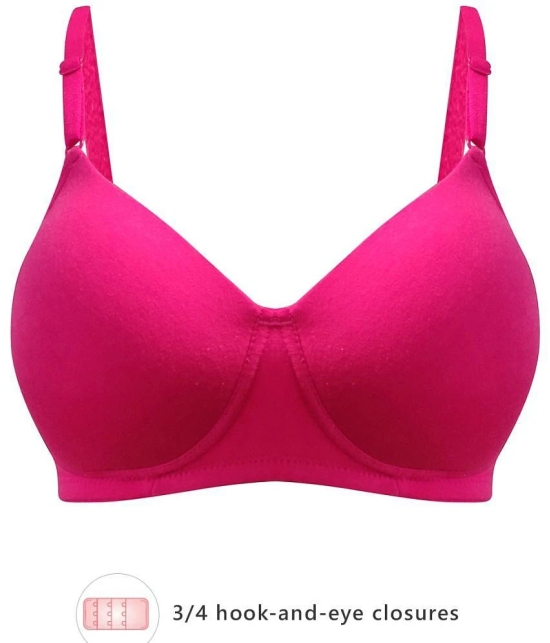 Clovia Cotton T-Shirt Bra - Pink Single - 40C