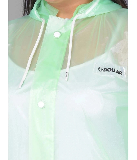 Dollar Polyester Raincoat Set - Green - None