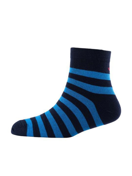 Men Pack Of 2 Striped Cotton Ankle Length Socks