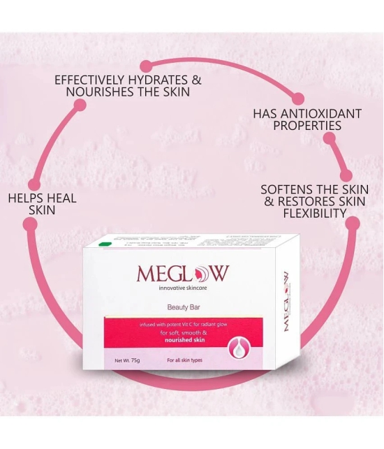 Meglow Beauty Soap for All Skin Type ( Pack of 5 )