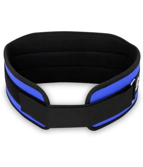 Nivia Blue Nylon Neoprene Gym Belt - One Size