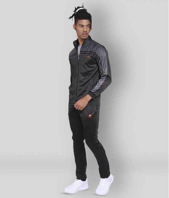 OFF LIMITS - Black Polyester Ultra Slim Fit Colorblock Mens Sports Tracksuit ( Pack of 1 ) - M