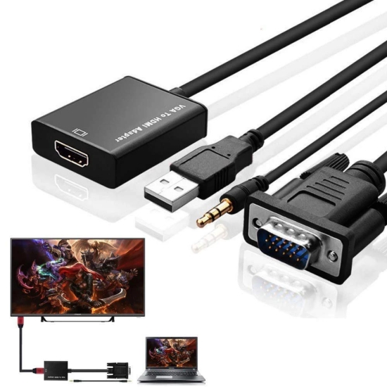 Lapster Quality Assured VGA to HDMI Adapter 1 Piece - 1 Piece