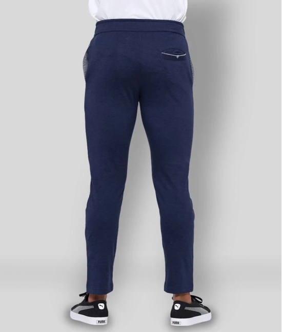 MAD TEE - Navy Blue Cotton Blend Mens Trackpants ( Pack of 1 ) - XL