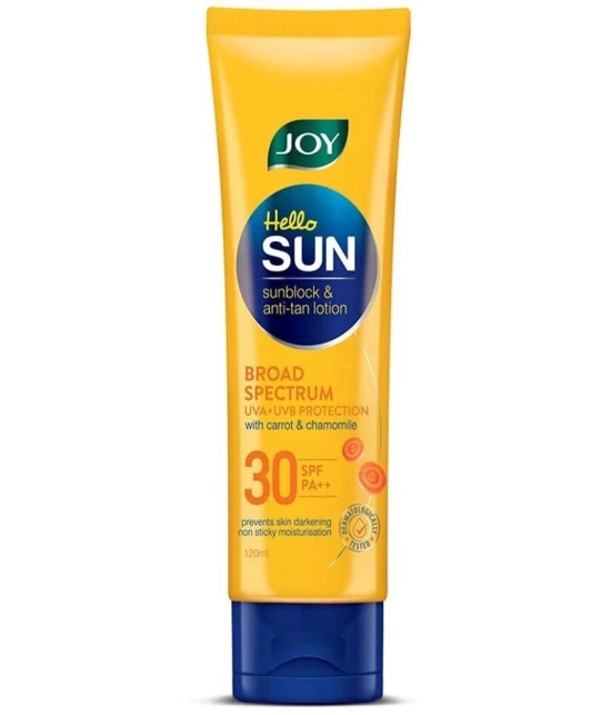 Joy Broad Spectrum SPF 30 Sunscreen - Lightweight & Zero White Cast 120ml (Pack of 1)