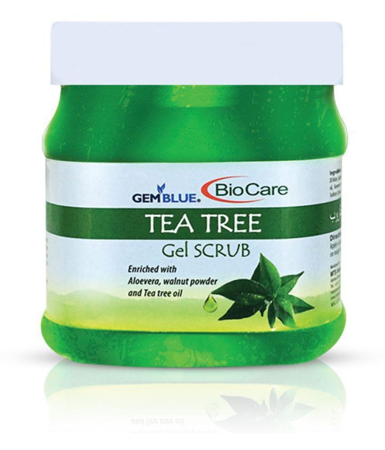 gemblue biocare Tea Tree Gel Scrub & Exfoliators 500 ml