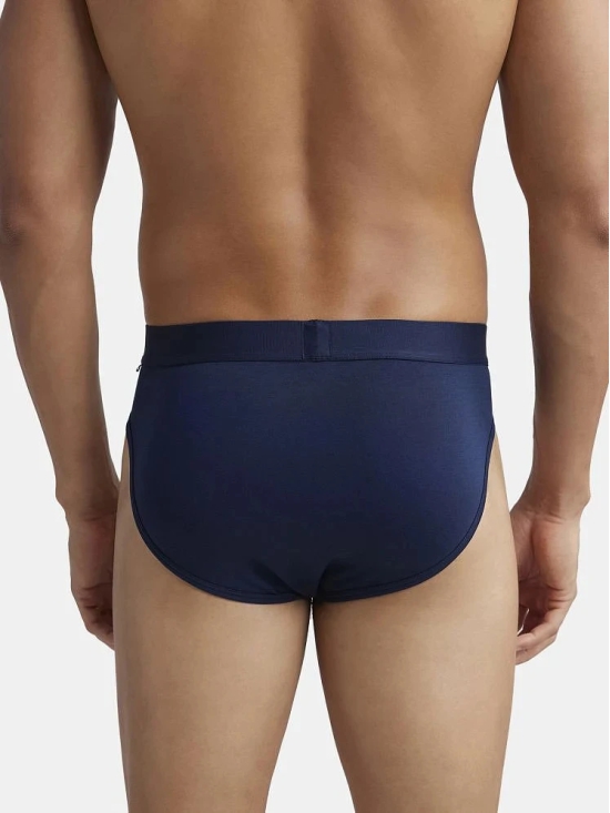 Jockey IC24 Men Tencel Micro Modal Cotton Elastane Solid Brief - True Navy - None