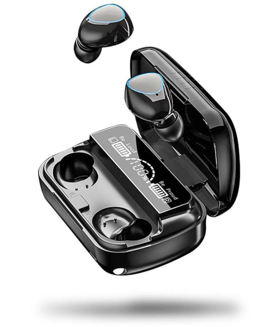 VEhop Power PRO Bluetooth True Wireless (TWS) In Ear 30 Hours Playback Powerfull bass,Dual pairing IPX4(Splash & Sweat Proof) Black