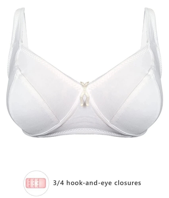 Clovia Cotton Everyday Bra - White Single - 36C