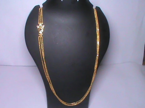 Gold Plated Traditional Long Necklace