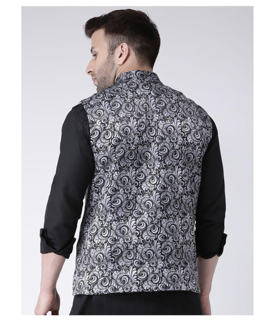 Hangup Grey Cotton Blend Nehru Jacket - None