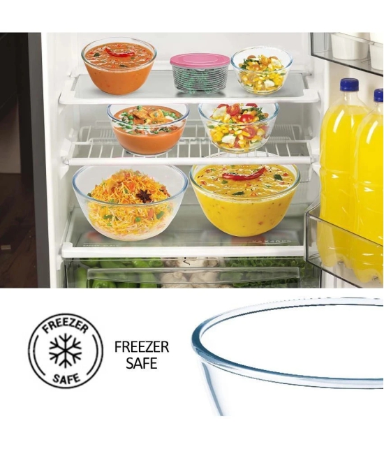 Treo By Milton 1000 Ovensafe Mixing Borosilicate Glass Bowl, 1130 ml, Transparent - Transparent