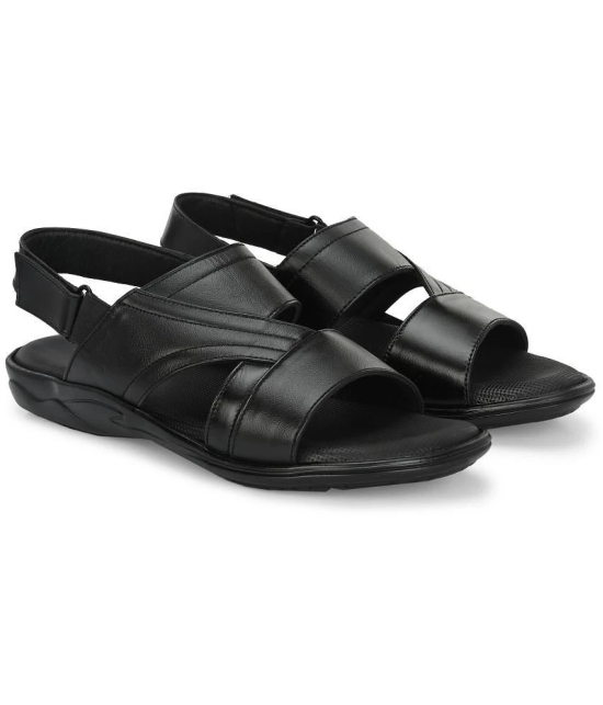 Leeport - Black Mens Sandals - None