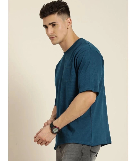 Dillinger - Blue Cotton Oversized Fit Mens T-Shirt ( Pack of 1 ) - None