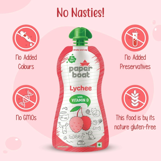 Paper Boat Litchi Ras, 200 Ml