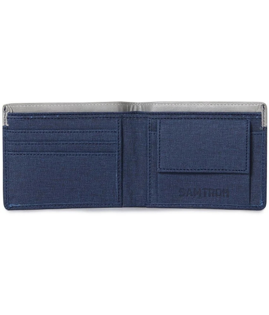 samtroh Blue Fabric Mens Two Fold Wallet ( Pack of 1 ) - Blue