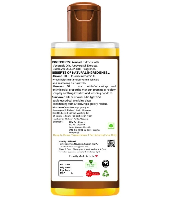 Phillauri Hair Growth Almond Oil 500 ml ( Pack of 5 )