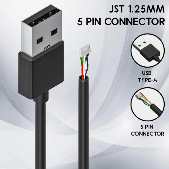 Lapster USB 2.0 Cable For Morpho Devices (5 Pin) 1.25 M - 1 Piece