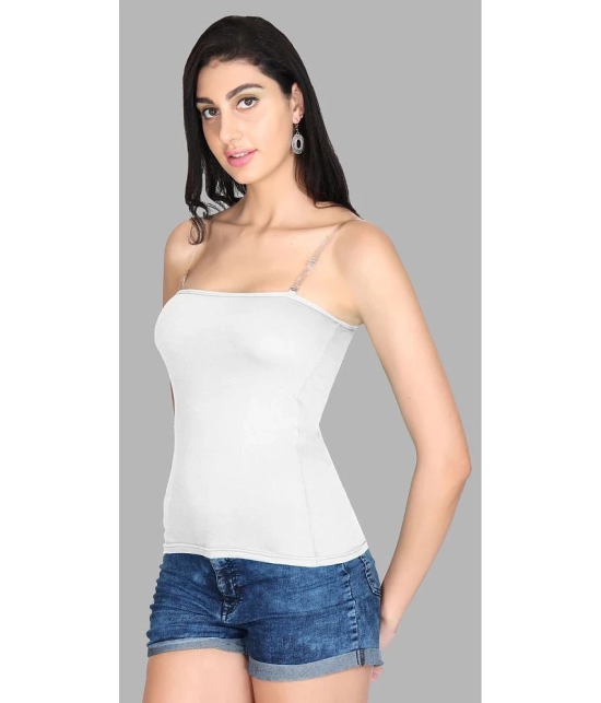 Madam Camisole Cotton Blended Camisoles - White Single - None