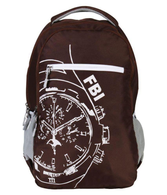 FBI Brown 35 Ltrs School Bag for Boys & Girls