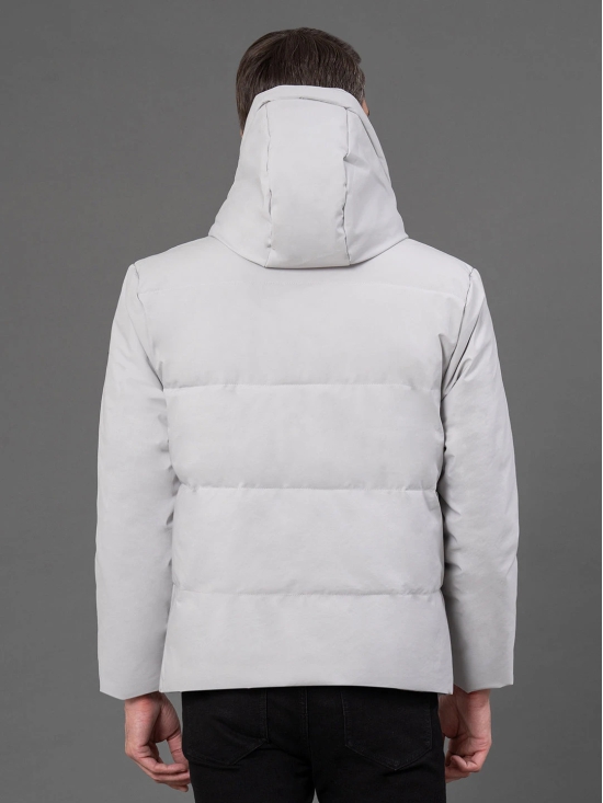 RedTape Hooded Jacket for Men | Padded & Detachable Hood | Enhanced Comfort