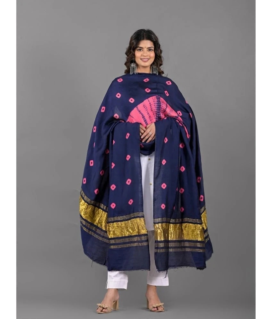 Apratim Blue Cotton Womens Dupatta - ( Pack of 1 ) - Blue