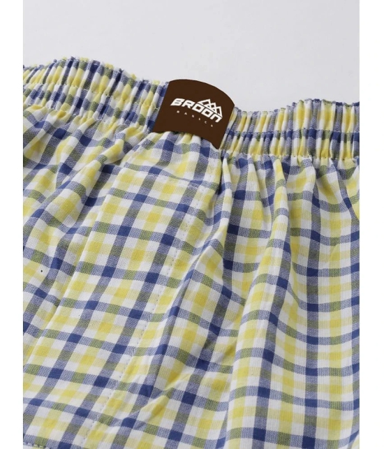 broon Multicolor BOXER SHORTS Cotton Mens Boxer- ( Pack of 3 ) - None