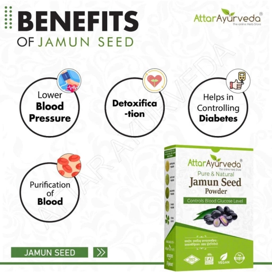 Attar Ayurveda Jamun Seed Powder - 250 gram