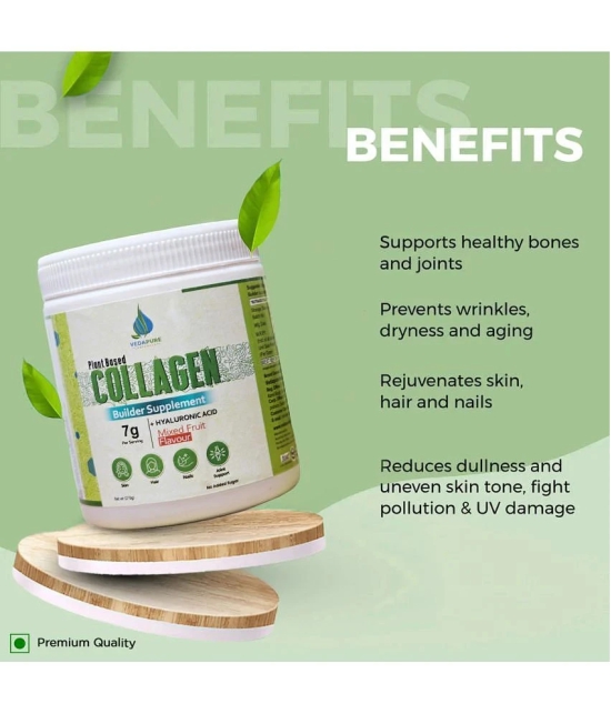 VEDAPURE NATURALS Plant Based Skin Collagen Builder Supplement | Mixed Fruit, 210g | Skin Collagen Booster for Men & Women| Healthy Skin, Joints, Hairs & Nails (PACK OF 1)