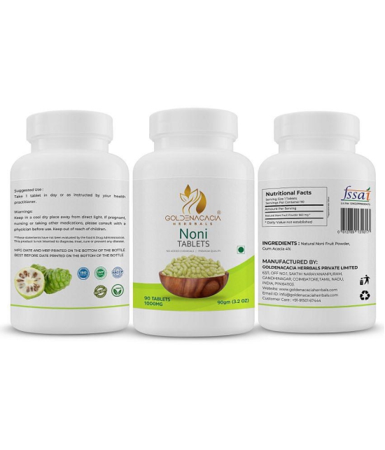 GOLDENACACIA HERRBALS Noni fruit 1000mg 90 Tablets Tablets 1 no.s