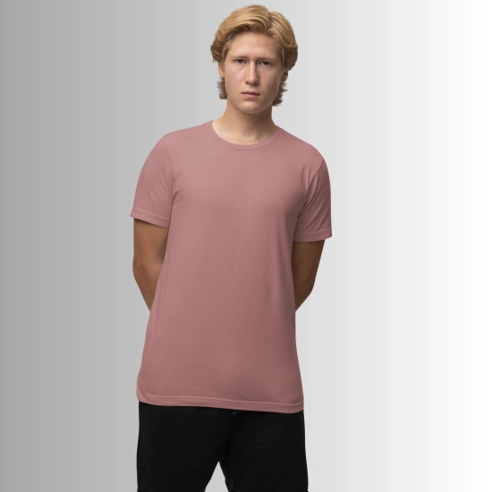 Interstellar Basic Salmon Pink T-Shirt-Salmon Pink / M-40