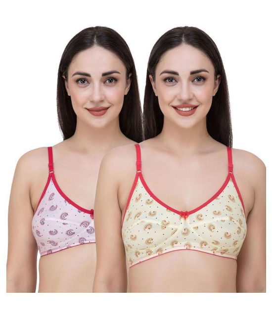 Fasense Cotton T-Shirt Bra - Multi Color - 38D