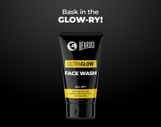 Beardo Ultraglow Facewash & De-Tan Peel Off Mask Combo