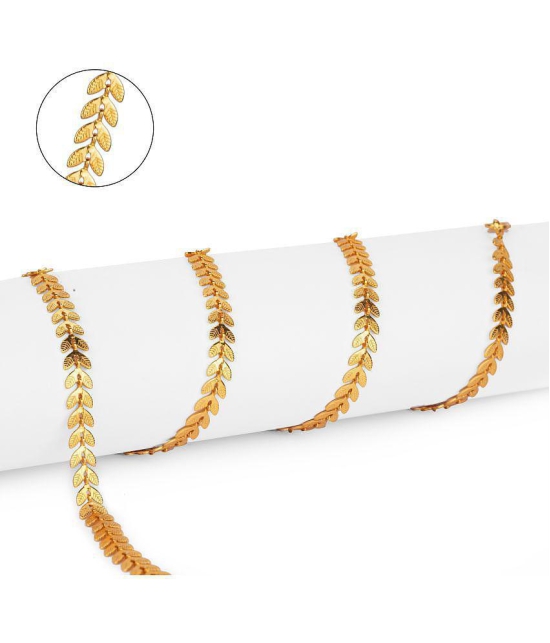 AanyaCentric Combo of 2 Gold Plated 22inches Long Fashion Chain - None