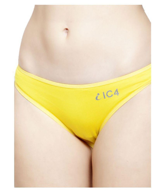 IC4 Cotton Lycra Bikini Panties - Pack of 2 - M