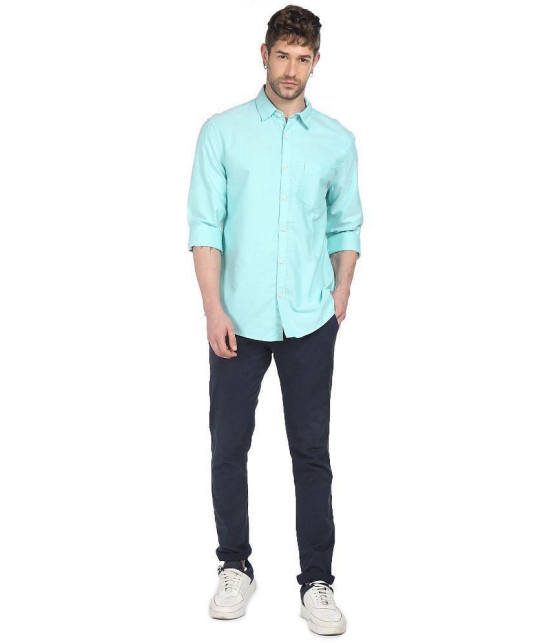 Ruggers - 100 Percent Cotton Regular Fit Blue Men's Casual Shirt ( Pack of 1 ) - None