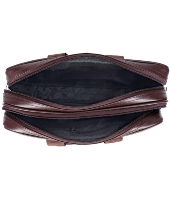 Raylan Brown Textured Messenger Bag - Brown