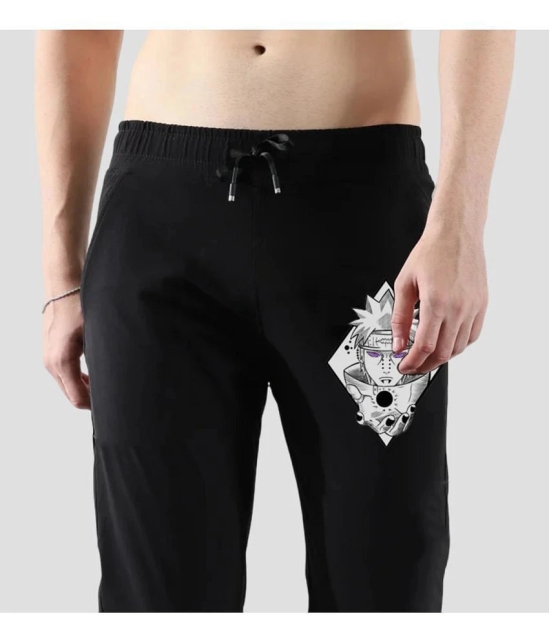 AKTIF Black Lycra Mens Trackpants ( Pack of 1 ) - None